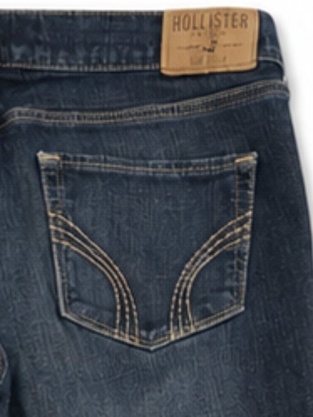 Hollister Venice Bootcut Jeans Women's 7R W28 L33 Low Rise  Dark Wash - Picture 7 of 11